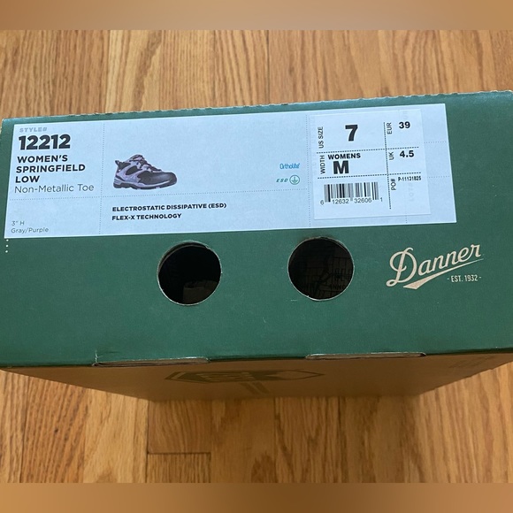 Danner 12212 Springfield Low Ankle Boot Women’s 7M Gray Purple Metal Free NIB - Picture 2 of 10
